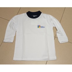 Camiseta azul manga larga